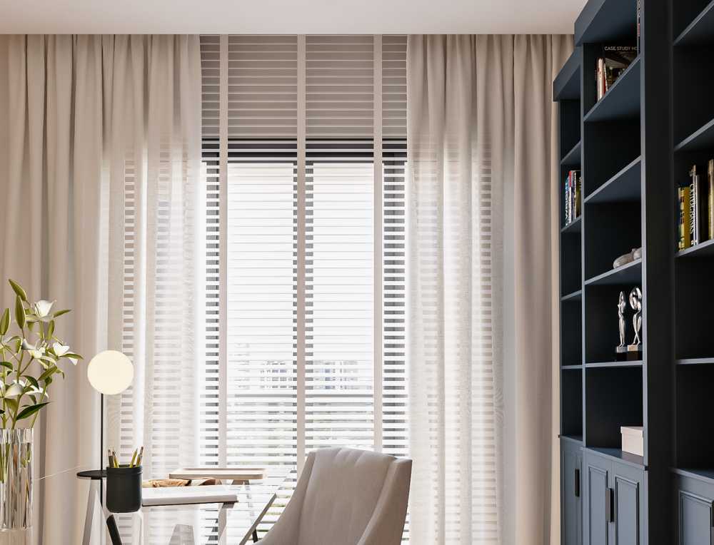 cortinas sobrepostas