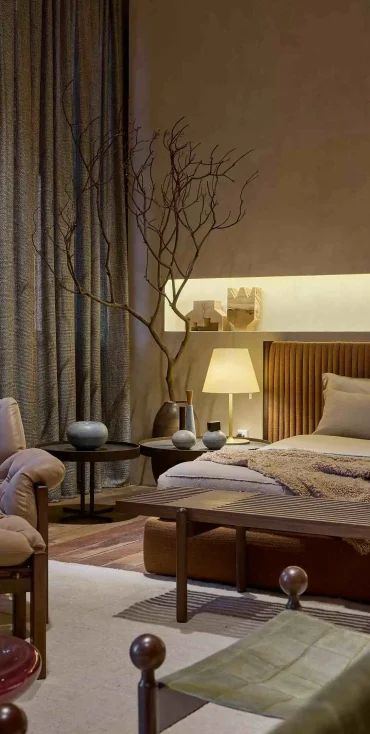 cortina de tecido rústico